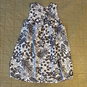 Tea Collection Black and White Floral Dress